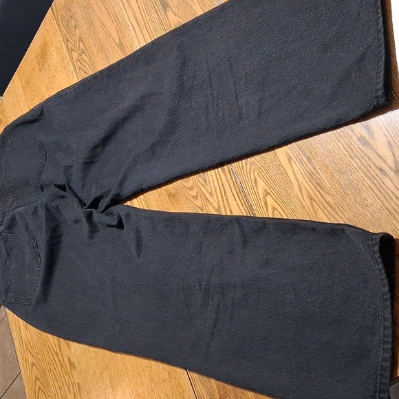 ABERCROMBIE & FITCH Jeans Women 28 / 6 BLACK LOOSE HIGH RISE Preowned Denim Used - Picture 8 of 8